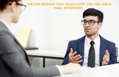 one mistake in job final interview